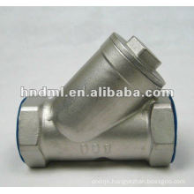 Y-type stainless steel internal thread filter with DN 6mm,1/4" thread